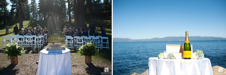 lake wedding in northern California